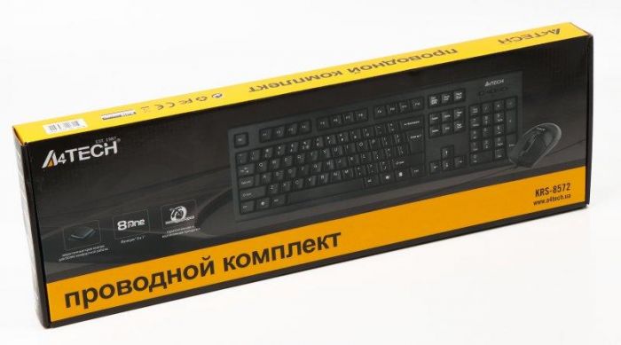 Комплект (клавіатура, мишка) A4Tech KRS-8572 Black USB