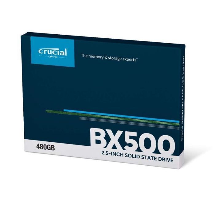 Накопичувач SSD  480GB Crucial BX500 2.5" SATAIII 3D NAND TLC (CT480BX500SSD1)