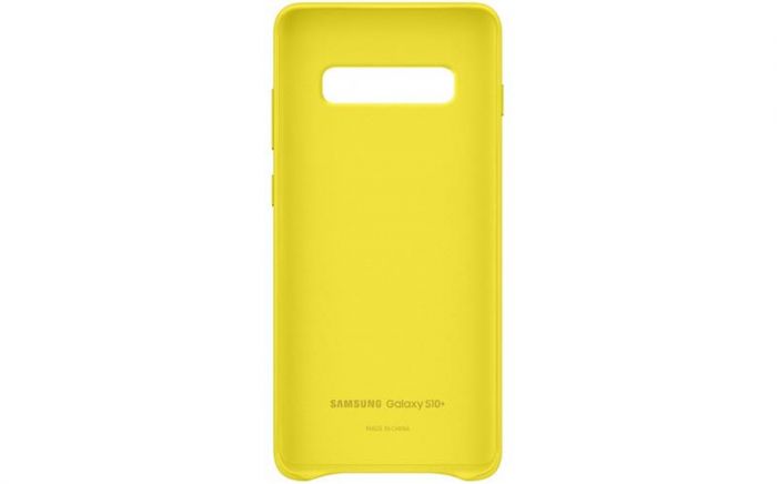 Чохол-накладка Samsung Leather Cover для Samsung Galaxy S10+ SM-G975 Yellow (EF-VG975LYEGRU)