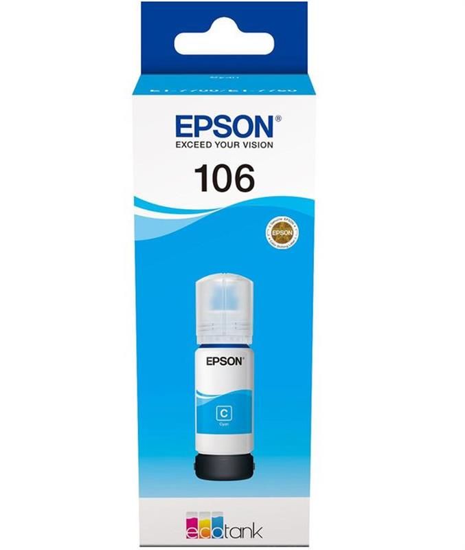 Чорнило Epson L7160/7180 Cyan (C13T00R240) 70 мл