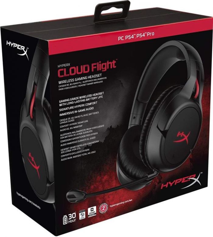 Bluetooth-гарнітура HyperX Cloud Flight Black (4P5L4AM)