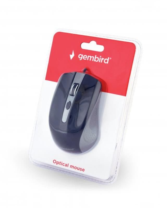 Мишка Gembird MUS-4B-01-GB Black/Grey USB