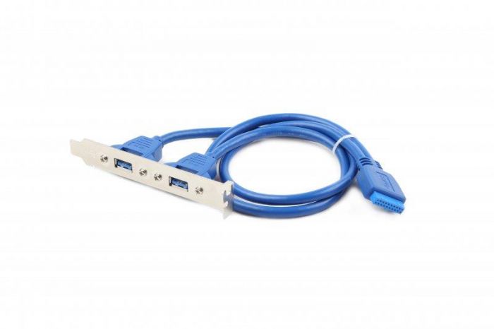 Планка розширення Cablexpert (CC-USB3-RECEPTACLE) USB3.0-10P, 0.44 м, синій