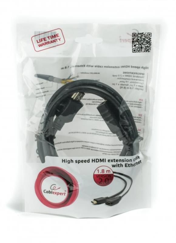 Кабель Cablexpert (CC-HDMI4X-6) подовжувач HDMI 1.8м