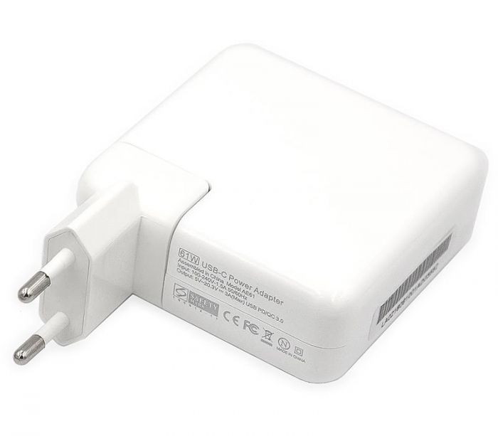 Блок живлення PowerPlant для ноутбуков Apple 220V, 20V 61W (USB Type-C) (AP61HCUSB)