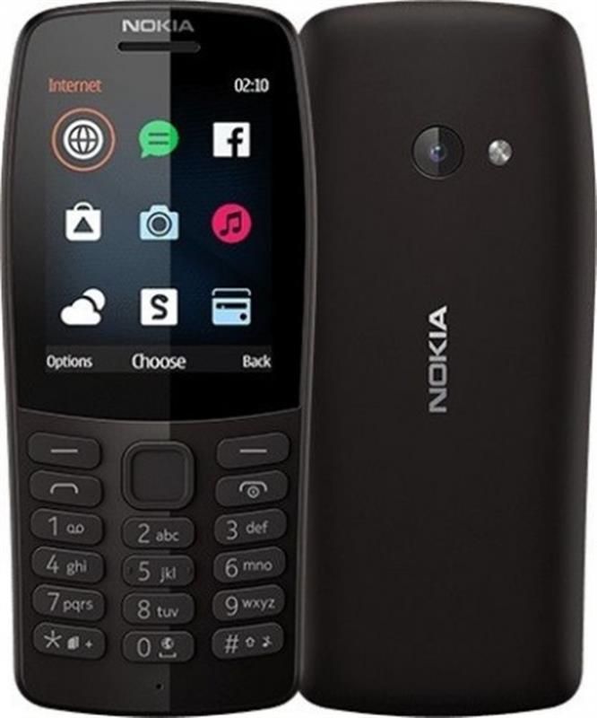 Мобiльний телефон Nokia 210 Dual Sim Black