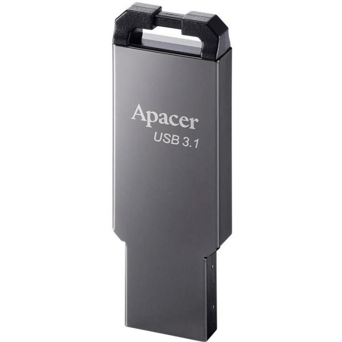 Флеш-накопичувач USB3.1 64GB Apacer AH360 Metal Black (AP64GAH360A-1)