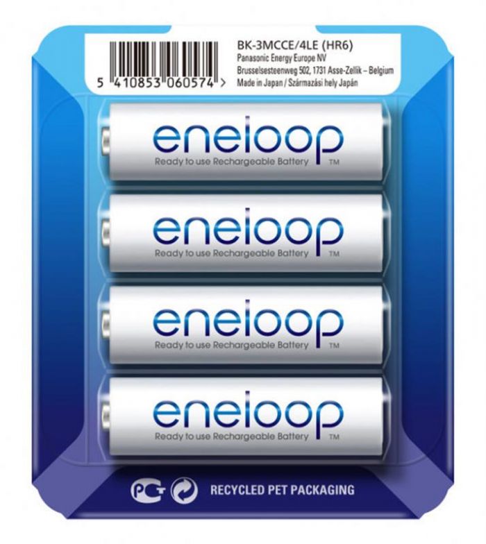 Акумулятори Panasonic Eneloop AA/HR06 NI-MH 1900 mAh слайдерпак BL 4 шт