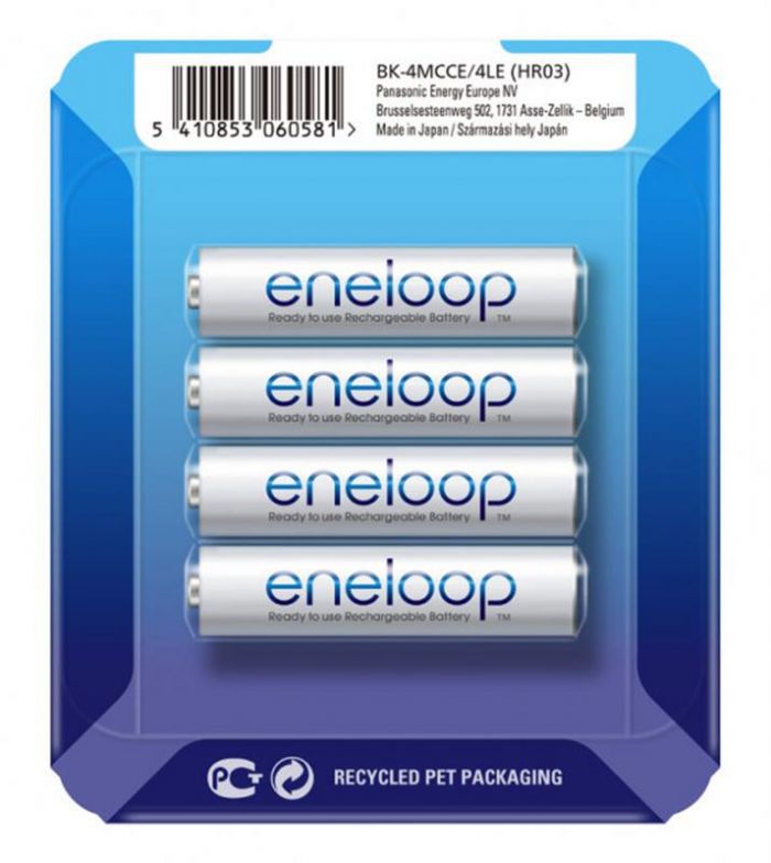 Акумулятори Panasonic Eneloop AAA/HR03 NI-MH 750 mAh BL 4 шт