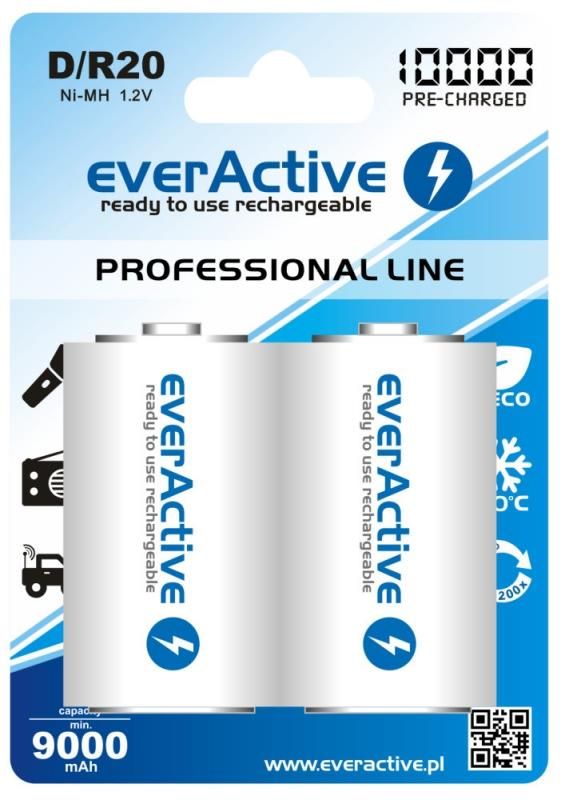 Акумулятор everActive D/HR20 10000mAh BL 2шт