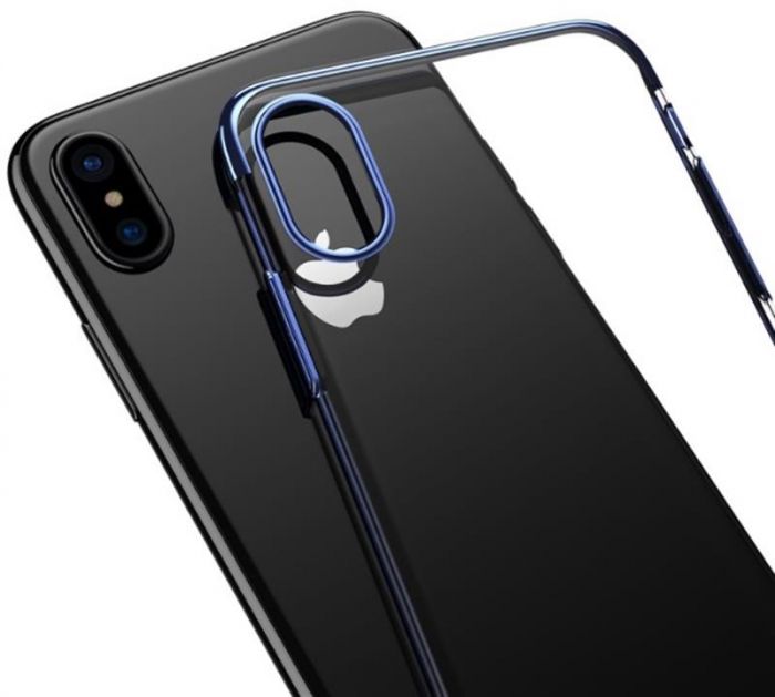 Чохол-накладка Baseus Glitter для Apple iPhone X Blue (WIAPIPHX-DW03)