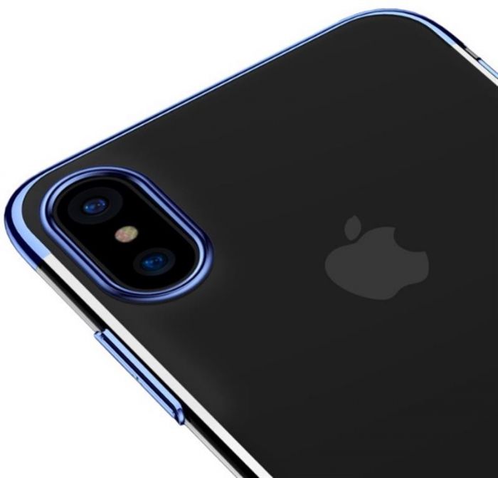 Чохол-накладка Baseus Glitter для Apple iPhone X Blue (WIAPIPHX-DW03)