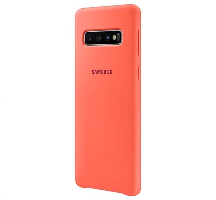 Чохол-накладка Samsung Silicone Cover для Samsung Galaxy S10 SM-G973 Berry Pink (EF-PG973THEGRU)