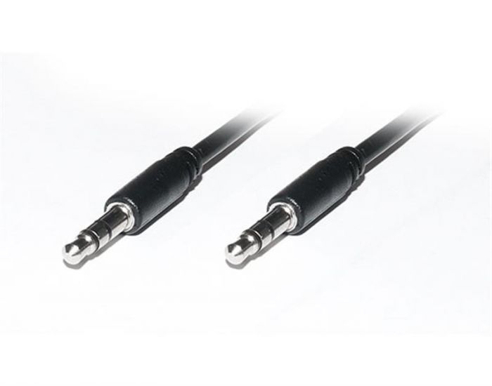Аудіо-кабель REAL-EL Audio Pro (EL123500040) mini-jack 3.5мм(M)-mini-jack 3.5мм(M) 1м, чорний