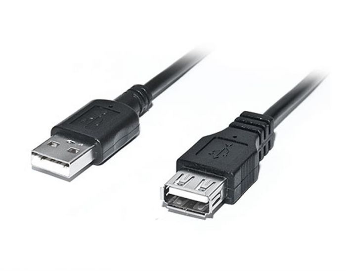 Кабель REAL-EL Pro USB2.0 AM-AF 3M чорний