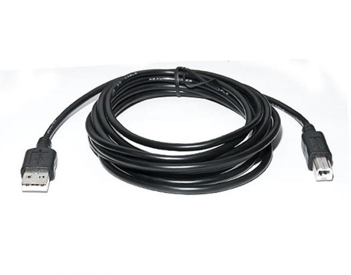 Кабель REAL-EL Pro USB - USB Type-B V 2.0 (M/M), 2 м, чорний (EL123500026)