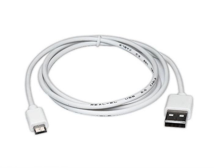 Кабель REAL-EL Pro USB2.0 AM-micro USB type B 1.0M білий