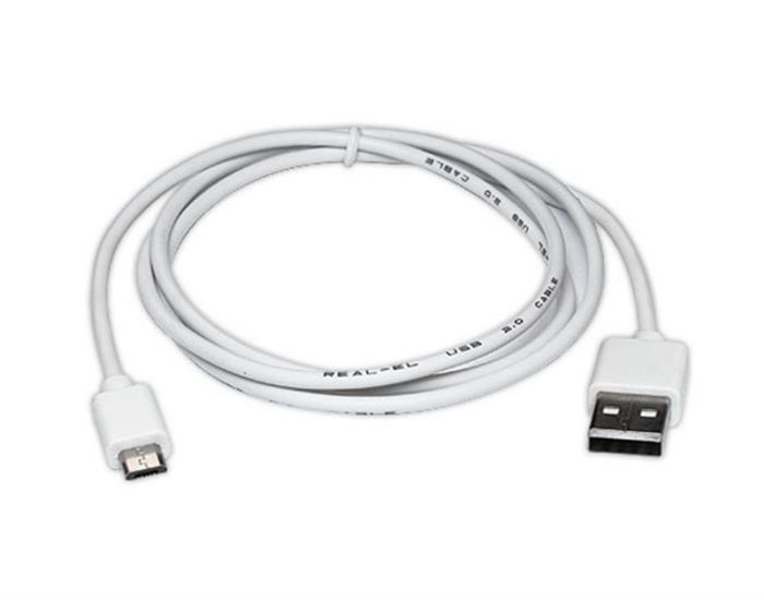 Кабель REAL-EL Pro USB2.0 AM-micro USB type B 0.6M білий
