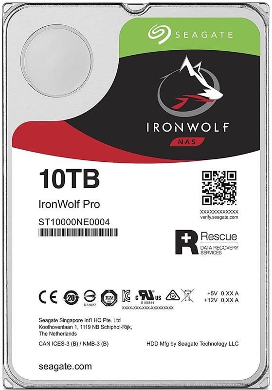 Накопичувач HDD SATA 10.0TB Seagate IronWolf Pro NAS 7200rpm 256MB (ST10000NE000)