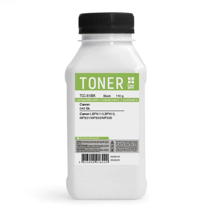 Тонер CW (TCC-610BK) Canon MF610/630 Black 110 г