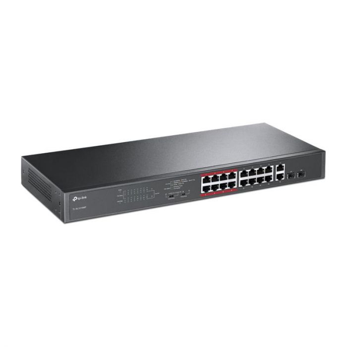 Комутатор TP-Link TL-SL1218MP (16xFE PoE+, 2xGE/SFP Combo, max PoE 192W)