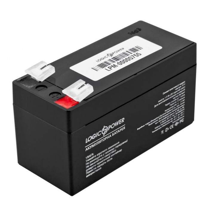 Акумуляторна батарея LogicPower LPM 12V 1.3AH (LPM 12 - 1.3 AH) AGM