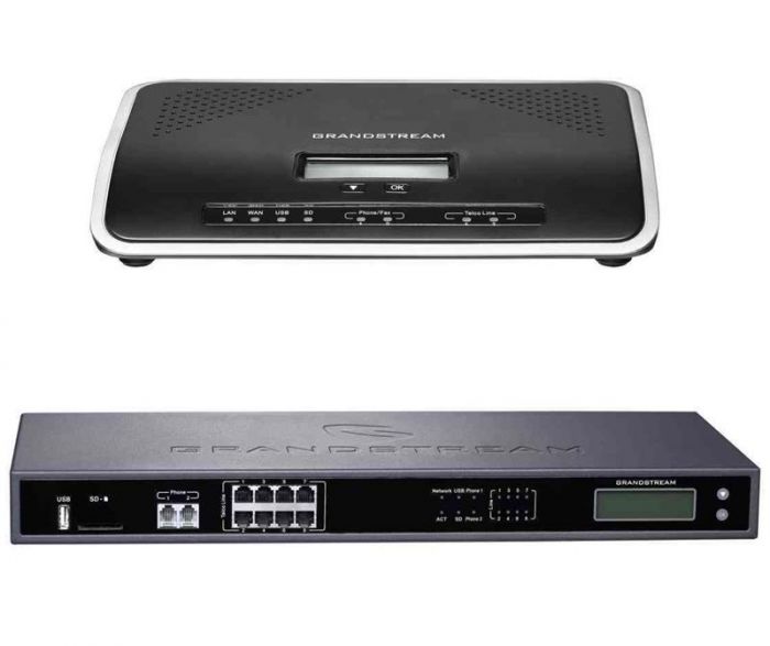 Телефонна станція IP-АТС Grandstream UCM6204, IP PBX appliance, 4 FXO ports, 2 FXS ports, Dual GigE RJ45 Ethernet ports with PoE Plus 1