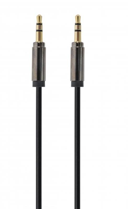Аудіо-кабель Cablexpert 3.5 мм - 3.5 мм (M/M), 1 м, чорний (CCAPB-444-1M)