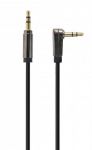 Аудіо-кабель Cablexpert (CCAPB-444L-1M), 3.5 мм кутовий M/M 3.5мм, 1,0 м, стерео, чорний