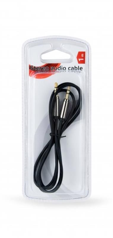 Аудіо-кабель Cablexpert (CCAPB-444-1M), 3.5мм M/M 3.5мм, 1м, стерео, чорний