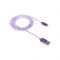 Кабель Canyon USB - Lightning 1м, Purple (CNE-CFI3P) в обплетеннi