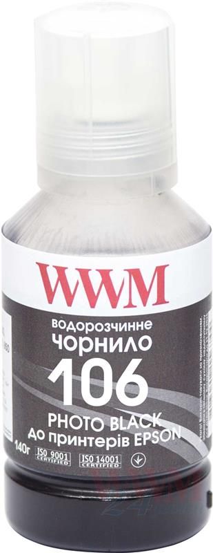 Чорнила WWM Epson L7160/7180 (Photo Black) (E106PB) 140г