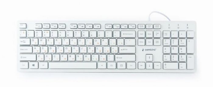 Клавіатура Gembird KB-MCH-03-W-UA Ukr White USB