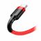 Кабель Baseus Cafule USB-C-USB-C, PD2.0 60W 1м Red (CATKLF-G09)