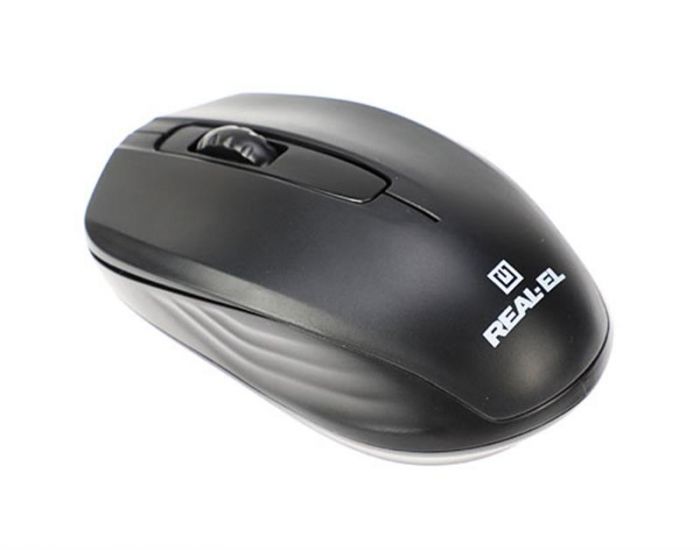 Комплект (клавіатура, мишка) бездротовий REAL-EL Comfort 9010 Kit Black USB