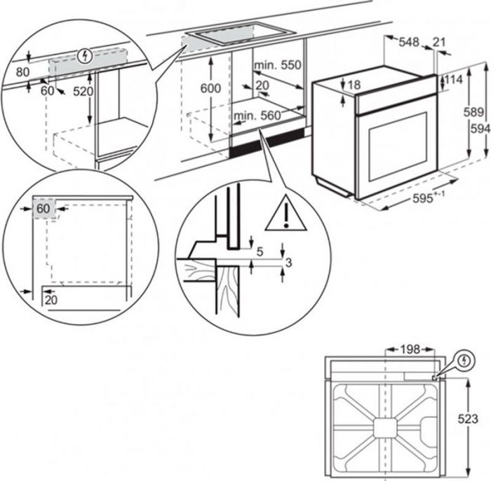 Духова шафа Electrolux OEF3H70TX