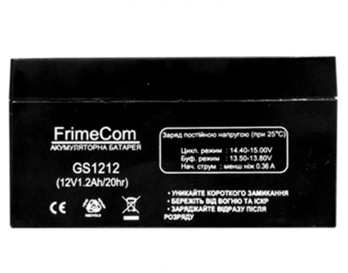 Акумуляторна батарея FrimeCom 12V 1.2AH (GS1212) AGM