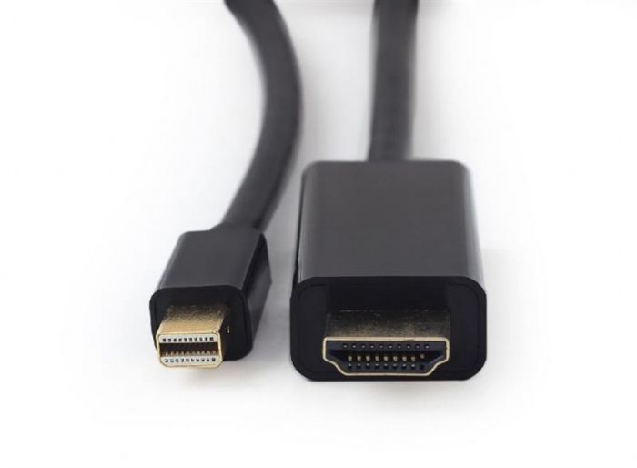 Кабель Cablexpert mini Displayport - HDMI V 1.2 (М/М), 1.8 м, чорний (CC-mDP-HDMI-6) пакет