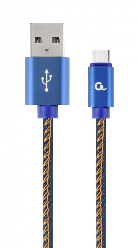 Кабель Cablexpert (CC-USB2J-AMCM-1M-BL) USB 2.0 A - USB Type-C, 1м, синій