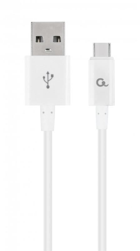 Кабель Cablexpert (CC-USB2P-AMCM-2M-W) USB 2.0 - USB-C, 2м, білий