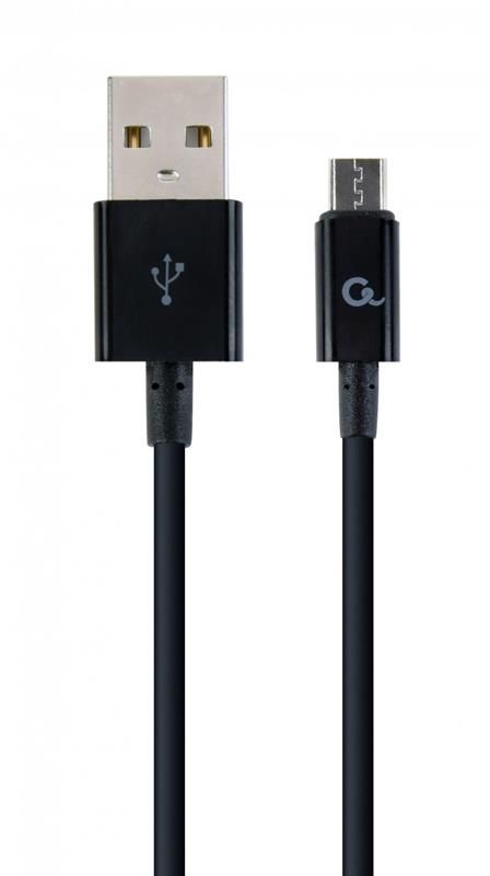 Кабель Cablexpert (CC-USB2P-AMmBM-1M) USB 2.0 A - microUSB B, преміум, 1м, чорний