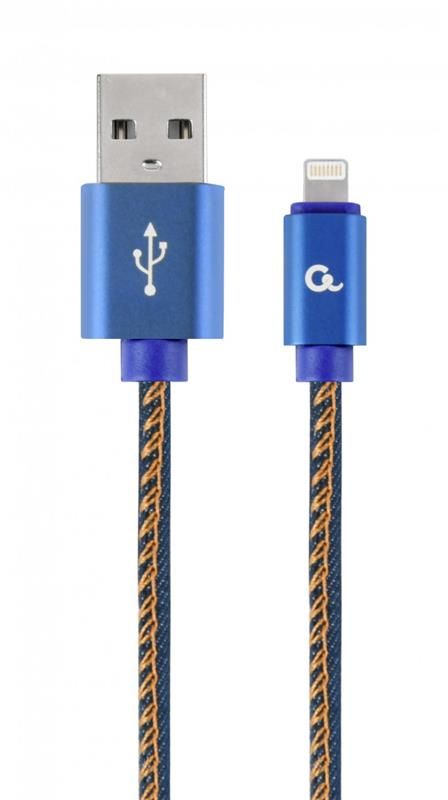 Кабель Cablexpert USB - Lightning, преміум, 1 м, синій (CC-USB2J-AMLM-1M-BL)