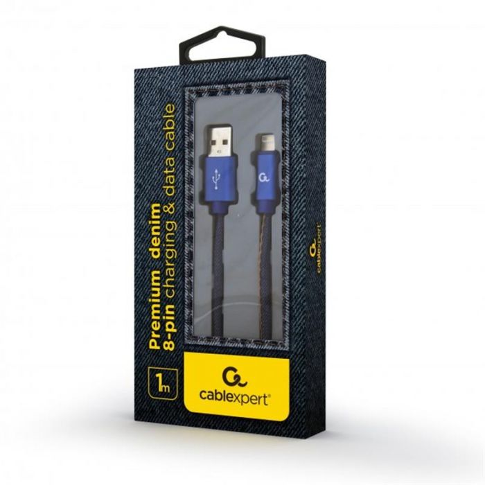 Кабель Cablexpert (CC-USB2J-AMLM-1M-BL) USB 2.0 - Lightning, преміум, 1м, синій