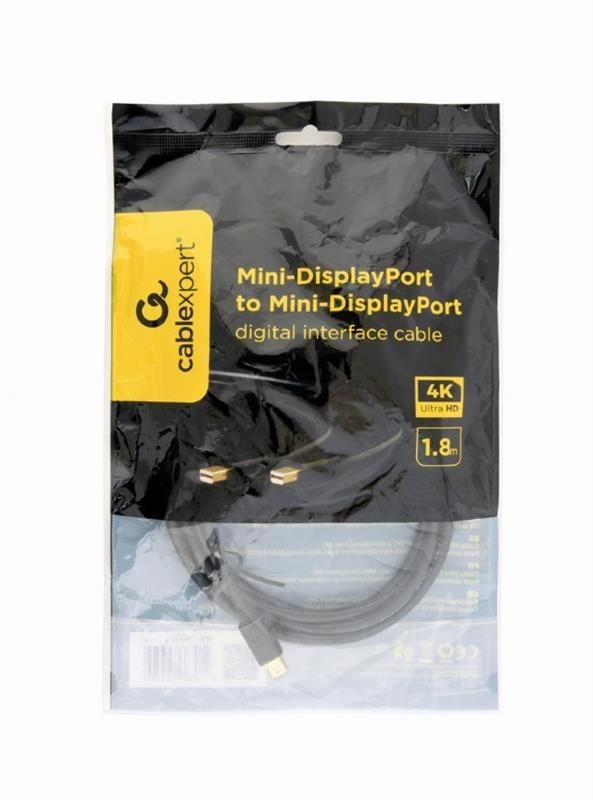 Кабель Cablexpert (CCP-mDPmDP2-6), MiniDisplayPort-MiniDisplayPort, 1.8м, чорний