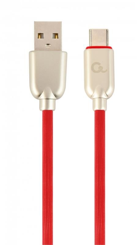 Кабель Cablexpert (CC-USB2R-AMCM-1M-R) USB 2.0 A - USB Type-C, 2.1А, преміум, 1м, красний