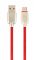 Кабель Cablexpert (CC-USB2R-AMCM-1M-R) USB 2.0 A - USB Type-C, 2.1А, преміум, 1м, червоний