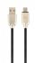 Кабель Cablexpert USB - micro USB V 2.0 (M/M), преміум, 1 м, чорний (CC-USB2R-AMmBM-1M)
