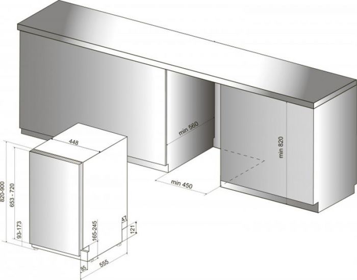 Посудомийна машина Hotpoint-Ariston HSIO 3O23 WFE