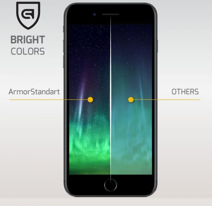 Захисне скло Armorstandart для Apple iPhone 8/7 Black 3D (ARM49140-G3D-BK)