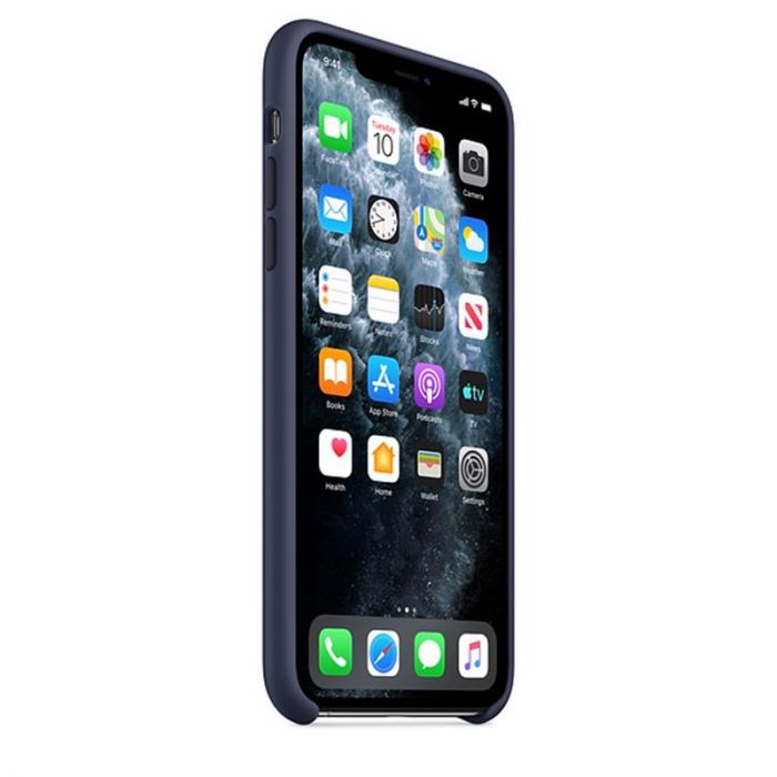 Чохол-накладка Apple Silicone Case для Apple iPhone 11 Pro Max Midnight Blue (MWYW2)